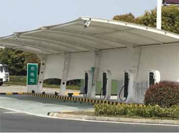 充電站膜結(jié)構罩棚實例三