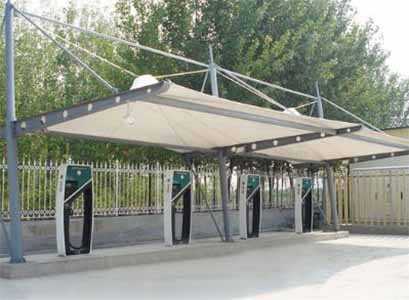 充電站膜結(jié)構罩棚