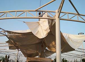 膜結(jié)構(gòu)中膜布怎么安裝？