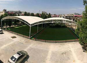 門球場膜結(jié)構(gòu)頂棚/罩棚有哪些優(yōu)點？(圖文)