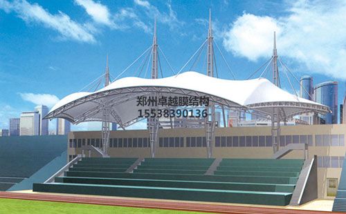 漯河醫(yī)學(xué)高等?？茖W(xué)校膜結(jié)構(gòu)看臺設(shè)計效果圖