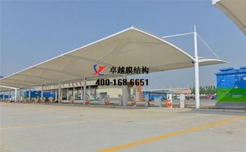 ?？h膜結(jié)構(gòu)充電站樁停車棚/雨棚【?？h漢生食品有限責(zé)任公司等】工程設(shè)計(jì)施工案例
