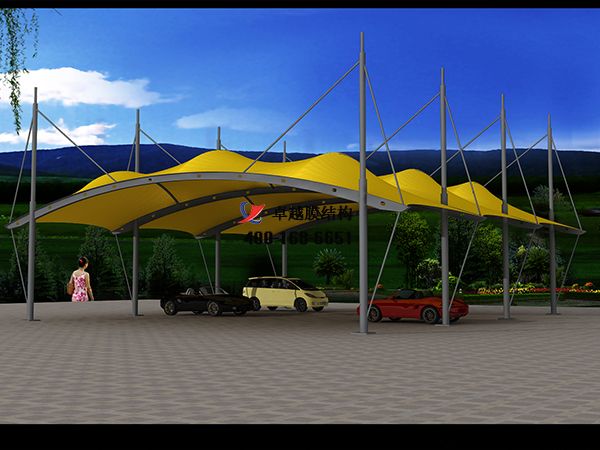   邵陽(yáng)<font color='red'>膜結(jié)構(gòu)車(chē)棚</font>【邵陽(yáng)維克液壓股份有限公司-停車(chē)棚】工程實(shí)例