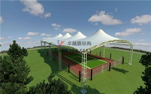 上海網(wǎng)球場膜結(jié)構(gòu)頂棚罩棚【設計施工安裝 】　　