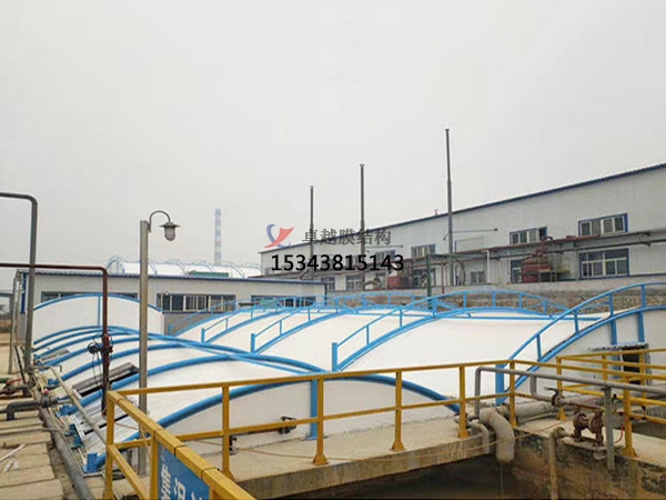 湛江污水池處理池膜結(jié)構封閉設計施工【案例圖片】