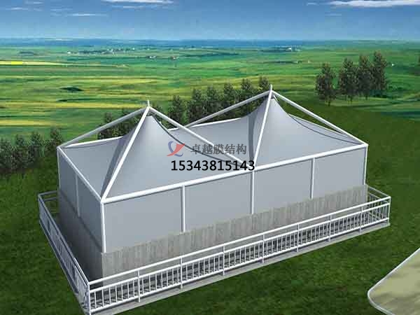 紹興市污水池處理池膜結(jié)構封閉【案例】反吊膜加蓋設計公司