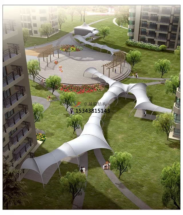 百色膜結構充電站雨棚【設計生產(chǎn)】