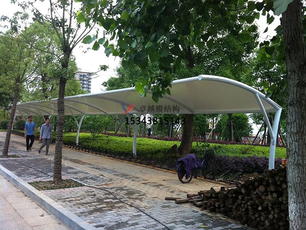 膜結構雨棚遮陽棚效果怎么樣？