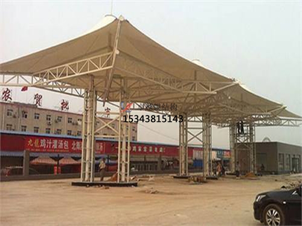 伊川膜結構加油站【生產(chǎn)設計】施工安裝