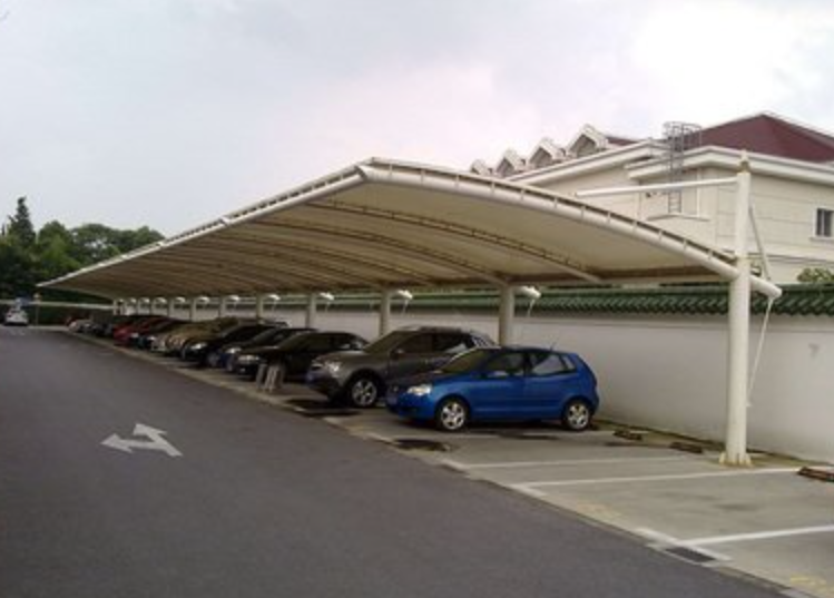 膜結(jié)構(gòu)車棚是否是精品？看清楚了，再掏錢購買哦。